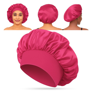 Touca de cetim Toca de Cetim Com Faixa Larga gigante toca de cetim toca touca de cetim para dormir em Oferta na Shopee