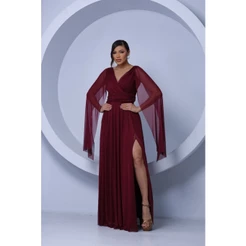 Vestido,victoria tule com fenda,para madrinhas formaturas casamentos