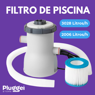 Filtro Para Piscina até 8000L Desmontáveis 2006Litros/h e 3028Litros/h 110/220v em Oferta na Shopee