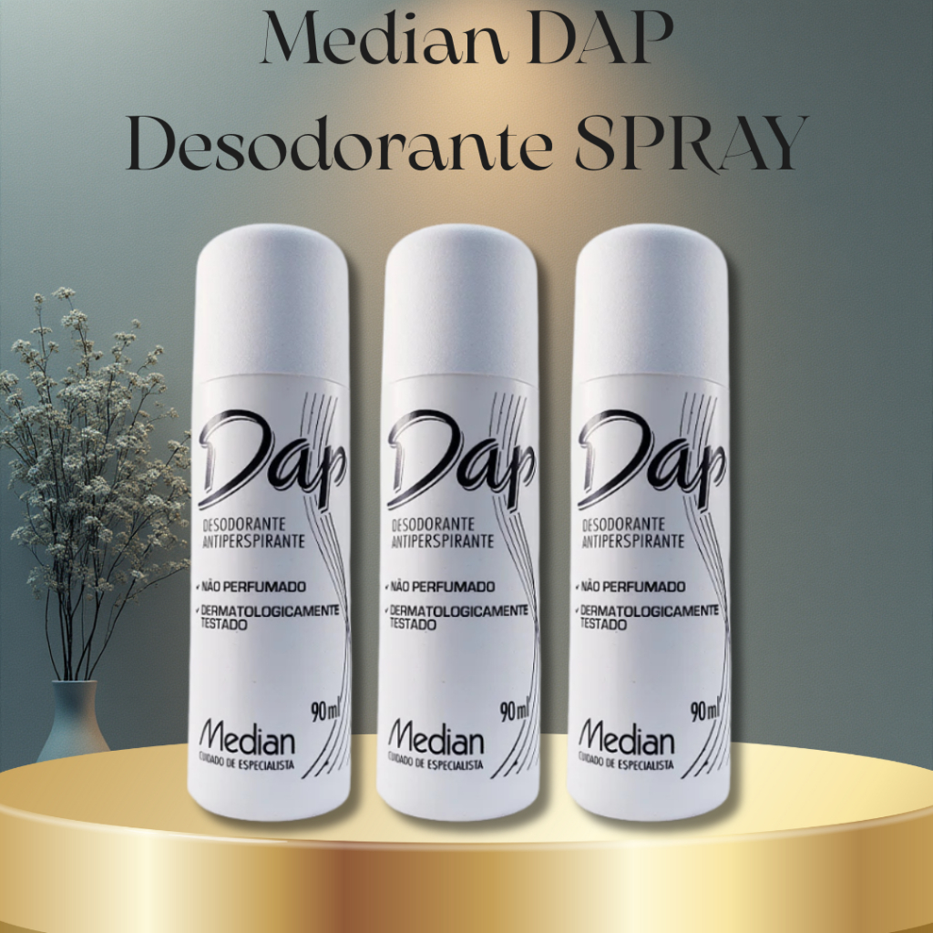 Desodorante SEM PERFUME (SPRAY) - DAP 90ml (3un) em Oferta na Shopee