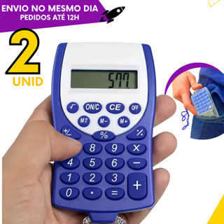 Calculadora Eletrônica de Bolso 8 Dígitos com Cordão - Kit 2 ou 1 un em Oferta na Shopee