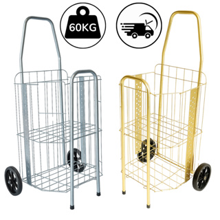 Carrinho de Feira Compra Supermercado 60kg Dourado Prata Sacoleiro Dourado Prata Envio Imediato em Oferta na Shopee