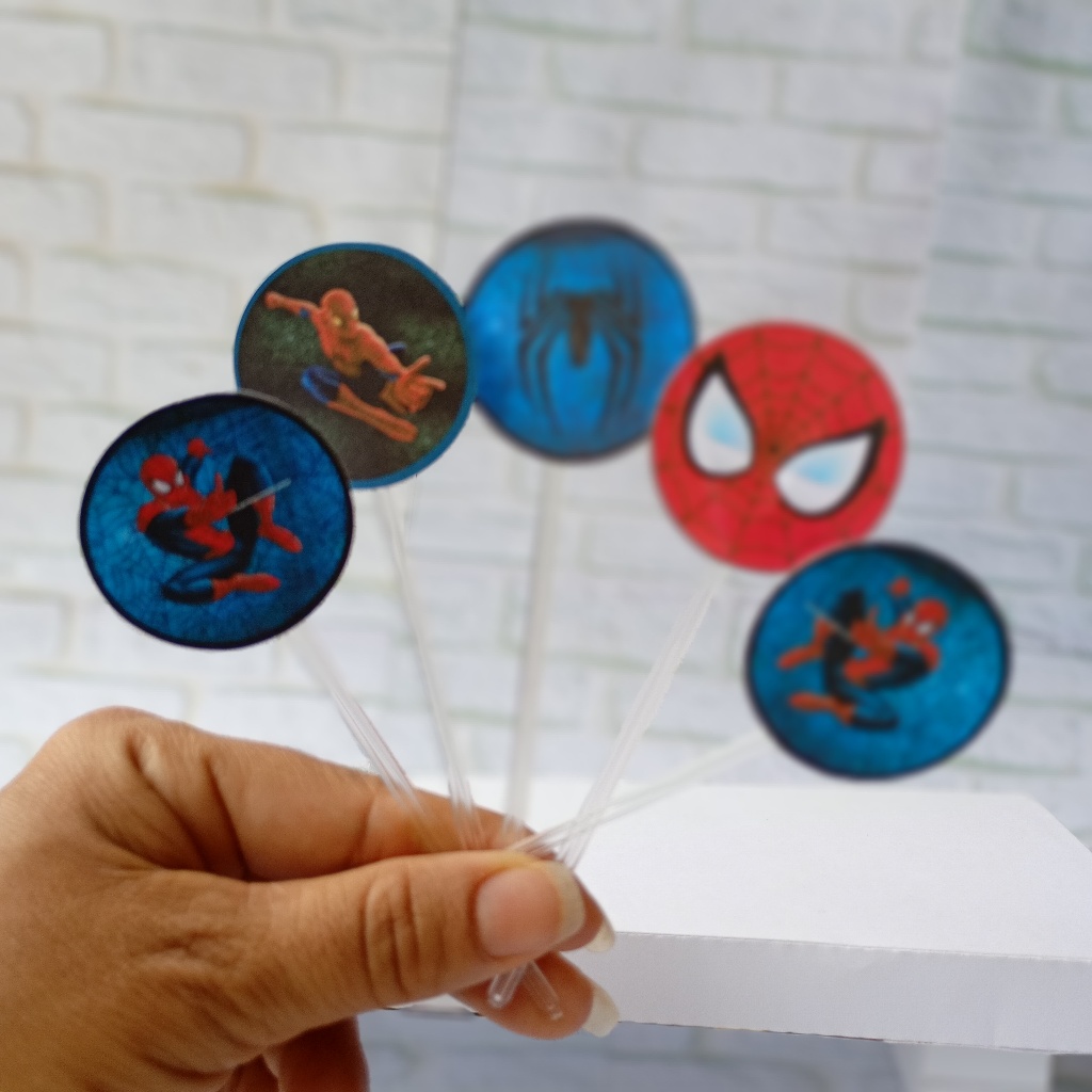 Toppers para Docinhos  Homen Aranha | Lembrancinhas de Festa | Decoração de Aniversário Infantil