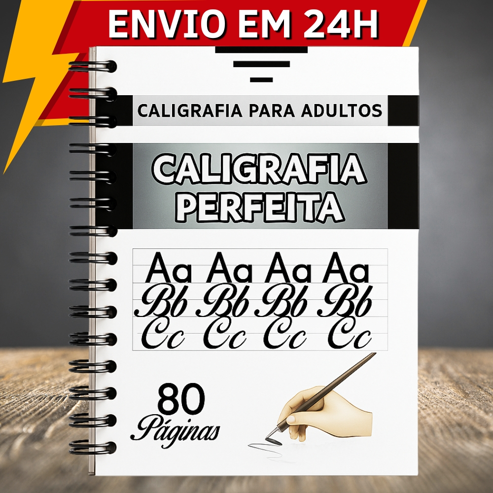Caderno de Caligrafia Adulto e Adolescente Melhore Sua Escrita em Oferta na Shopee