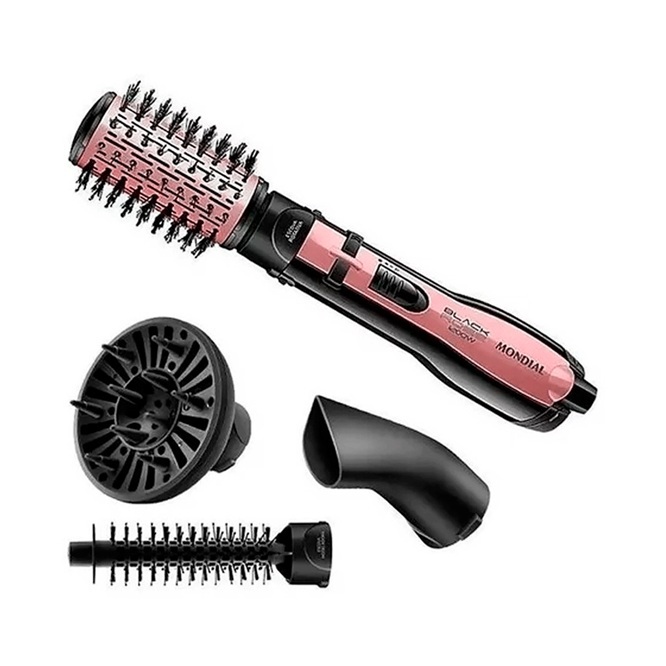 Escova Rotativa Mondial ER-10 1200W, Golden Rose/Preto 127V