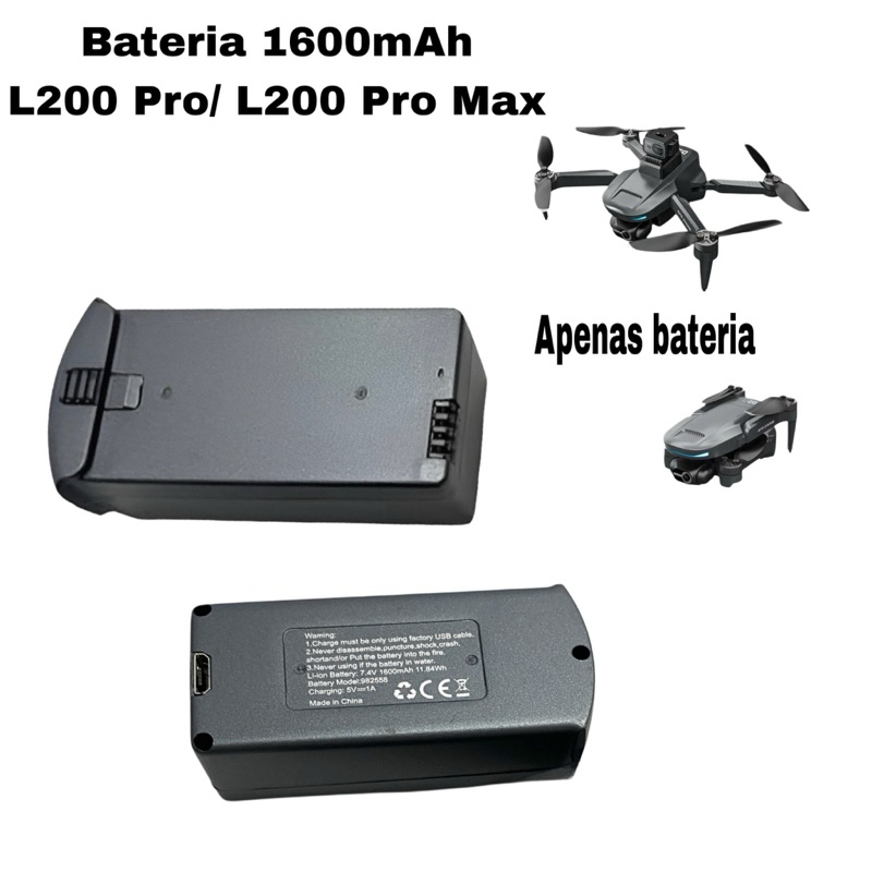 Bateria Drone Lyzrc L200 Pro E Pro Max 7.4v 1600mah Original