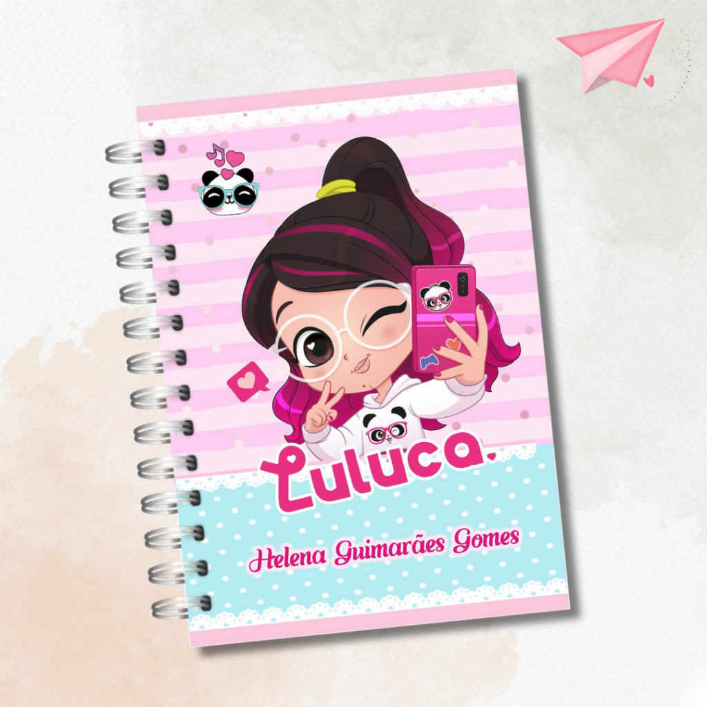 Caderno Luluca 1 Materia Personalizado Com Nome em Oferta na Shopee