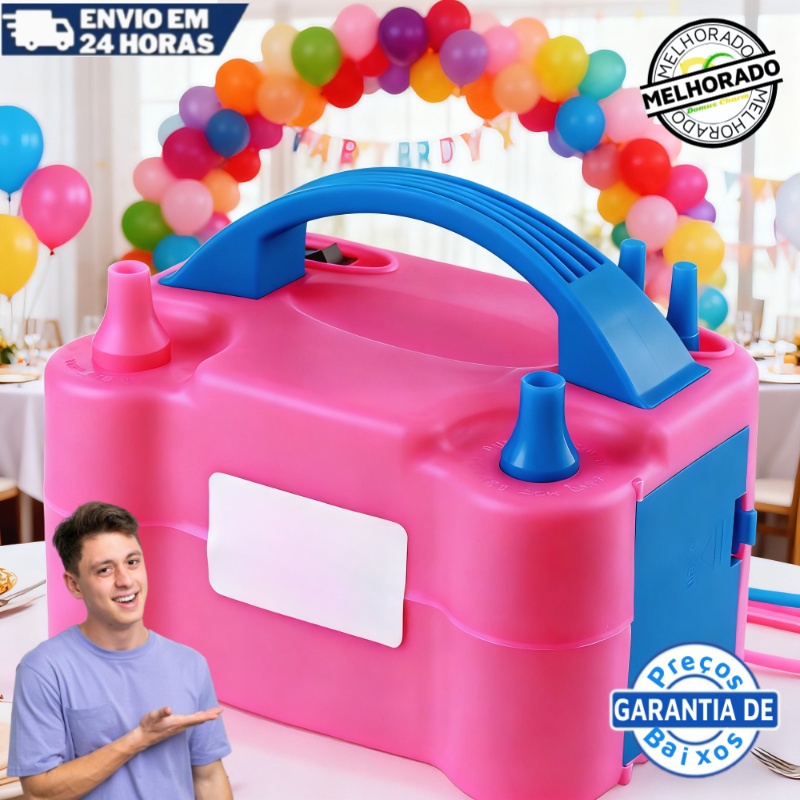 Bomba Encher Balões Bexigas Inflador Elétrico Automático 110V/220V Festa Ornamentação em Oferta na Shopee