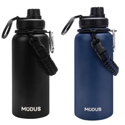 Modus 1000ml Garrafa Térmica Aço Inoxidável Com Alça Paracord