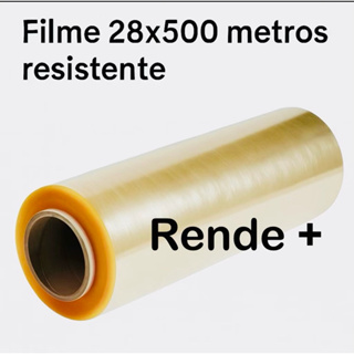 Rolo Bobina Plastica Filme PVC Refil 28x500mts 28cm x 500 Metros Esticavel em Oferta na Shopee