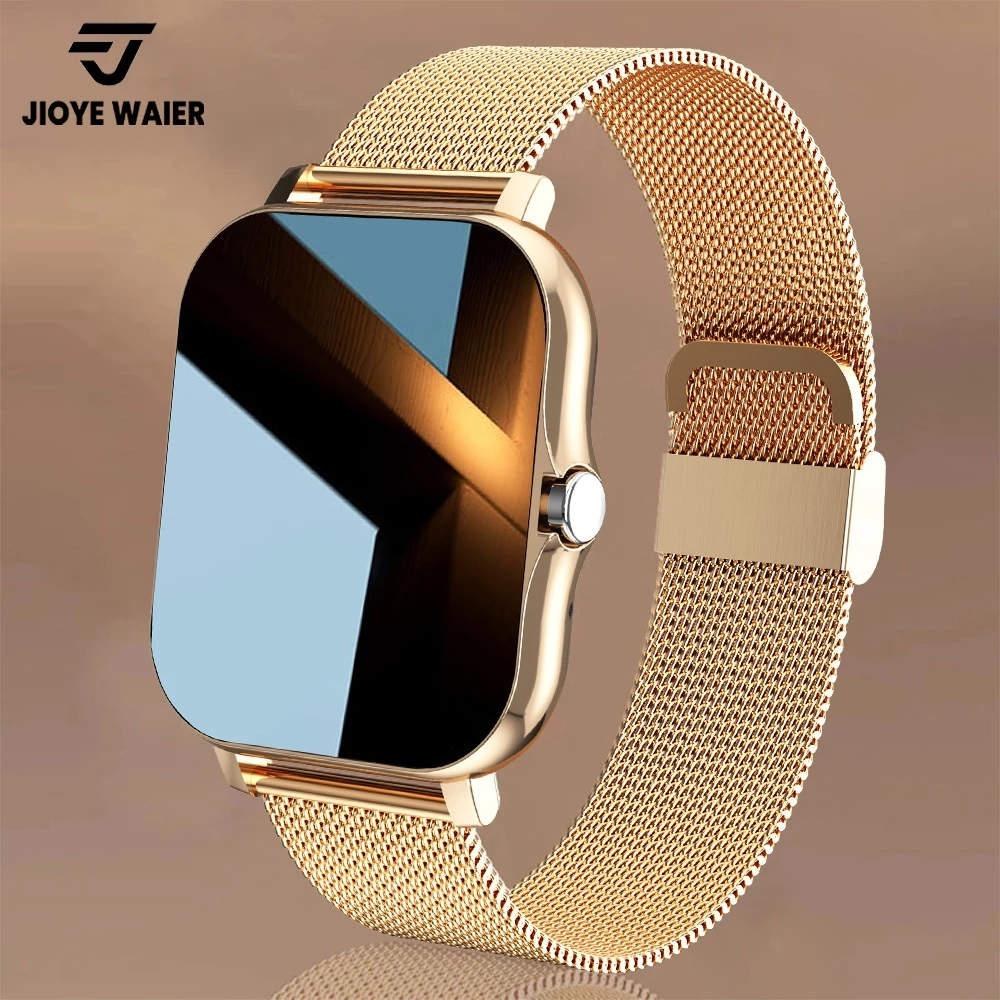 JIOYE Smartwatch Relogio Chamadas Bluetooth Saúde Monitor à Prova d'Água Relógio Inteligente