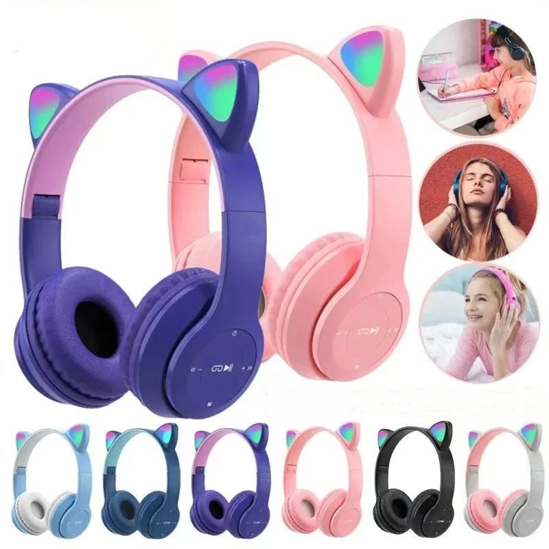 Fone Gamer Trendy - Orelhinhas de Gato Iluminadas Design Moderno X2 — R$ 22,99 em Shopee