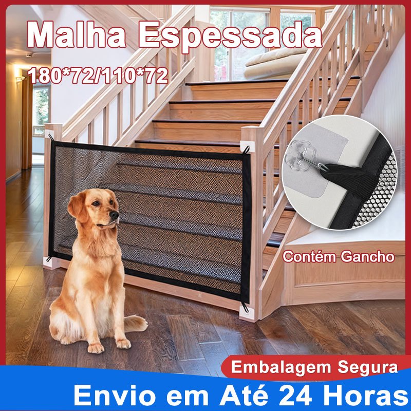 Cerca para Cachorros Pet Removível | Tela Divisória de Proteção para Portas Grande Cor Branca em Oferta na Shopee