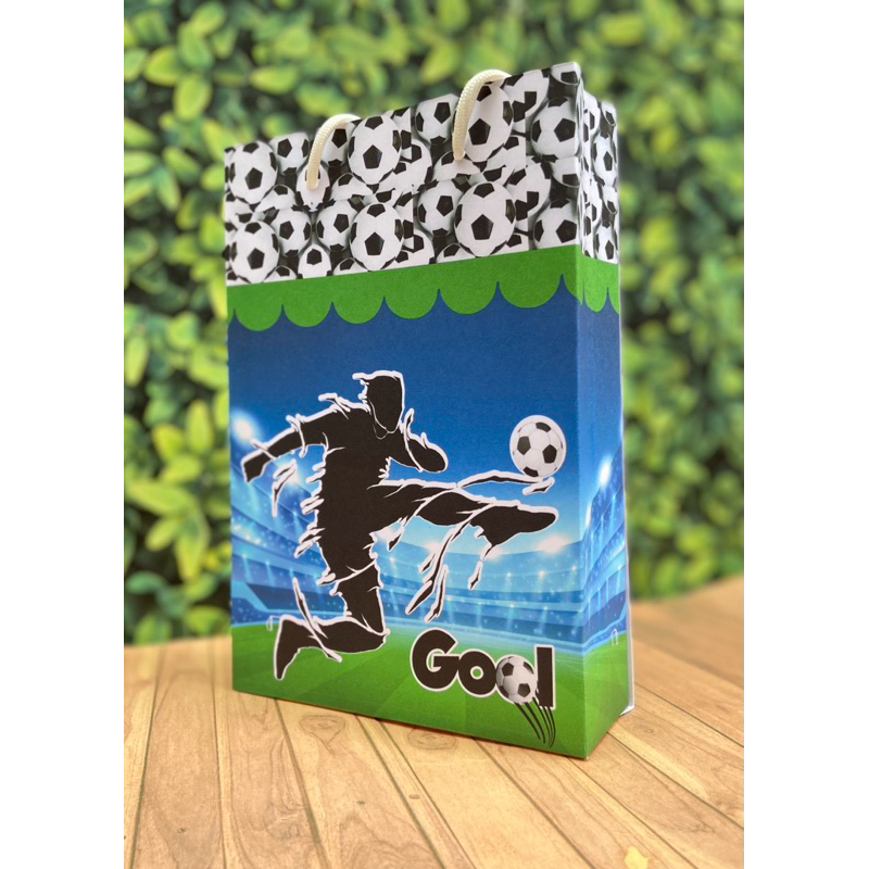Kit Sacolinha Surpresa Personalizada Futebol Azul | Lembrancinha Festa Infantil | Aniversário Infantil