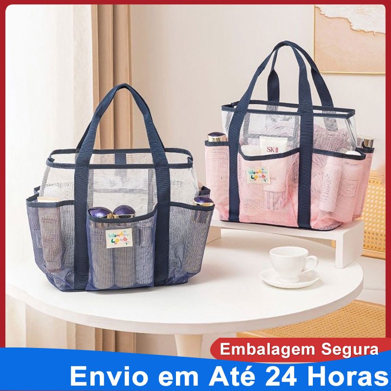 Bolsa Saco Sacola Camping Brinquedos Praia Banheiro Grande/Sacola Bolsa Para Praia Rede Viagem Drenante Tv Para Criança em Oferta na Shopee