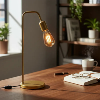 Luminária de Mesa Abajur  L Redondo Retro Vintage Industrial Moderno Bivolt em Oferta na Shopee