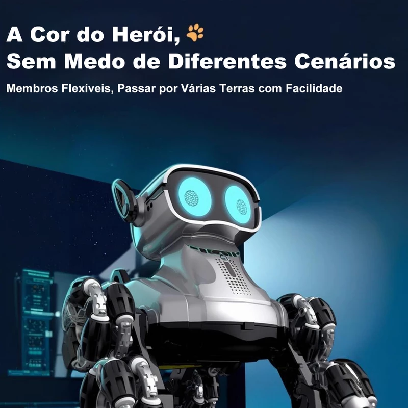 Cão Robô Acrobático RC com Controle Remoto e 8 Rodas para Crianças — foto 2