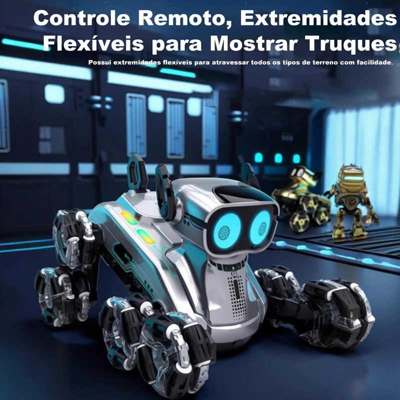 Cão Robô Acrobático RC com Controle Remoto e 8 Rodas para Crianças — foto 7
