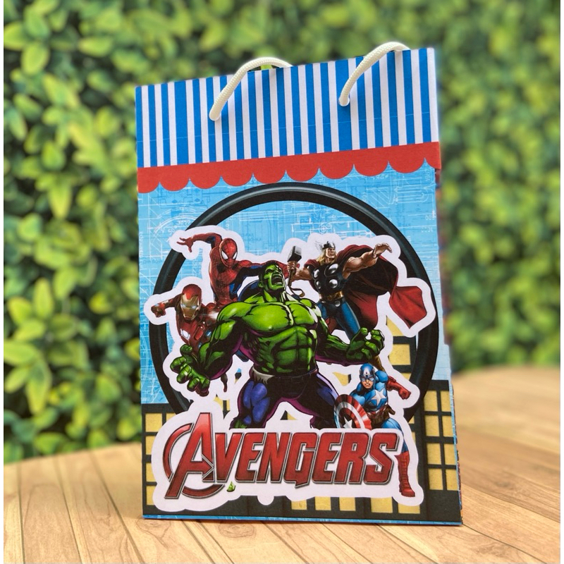 Kit Sacolinha Surpresa Personalizada Vingadores Hulk | Lembrancinha Festa Infantil | Pegue e Monte