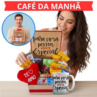 Cesta de Café da Manhã Cesta de Presentes MDF Escolha a Caneca pronta para presente em Oferta na Shopee