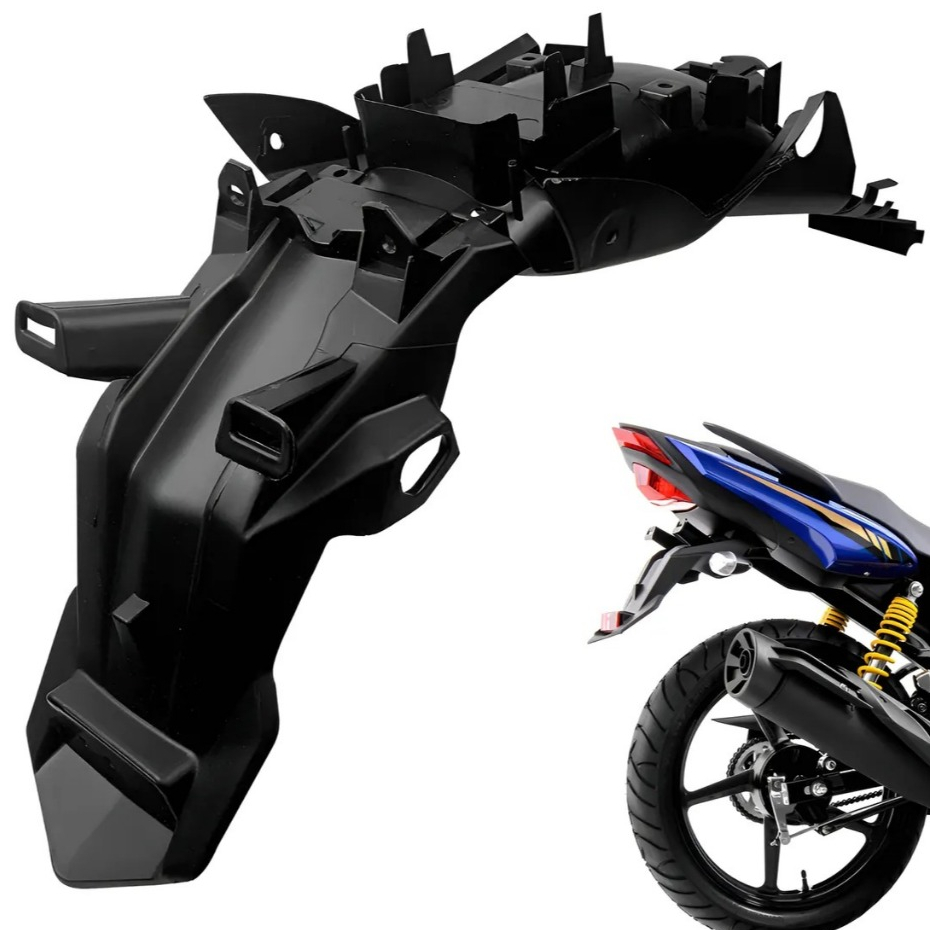 PARALAMA TRASEIRO FAZER 150/FACTOR 150/FACTOR 125 2016-2024 - ( PRETO INJETADO ) PRO TORK