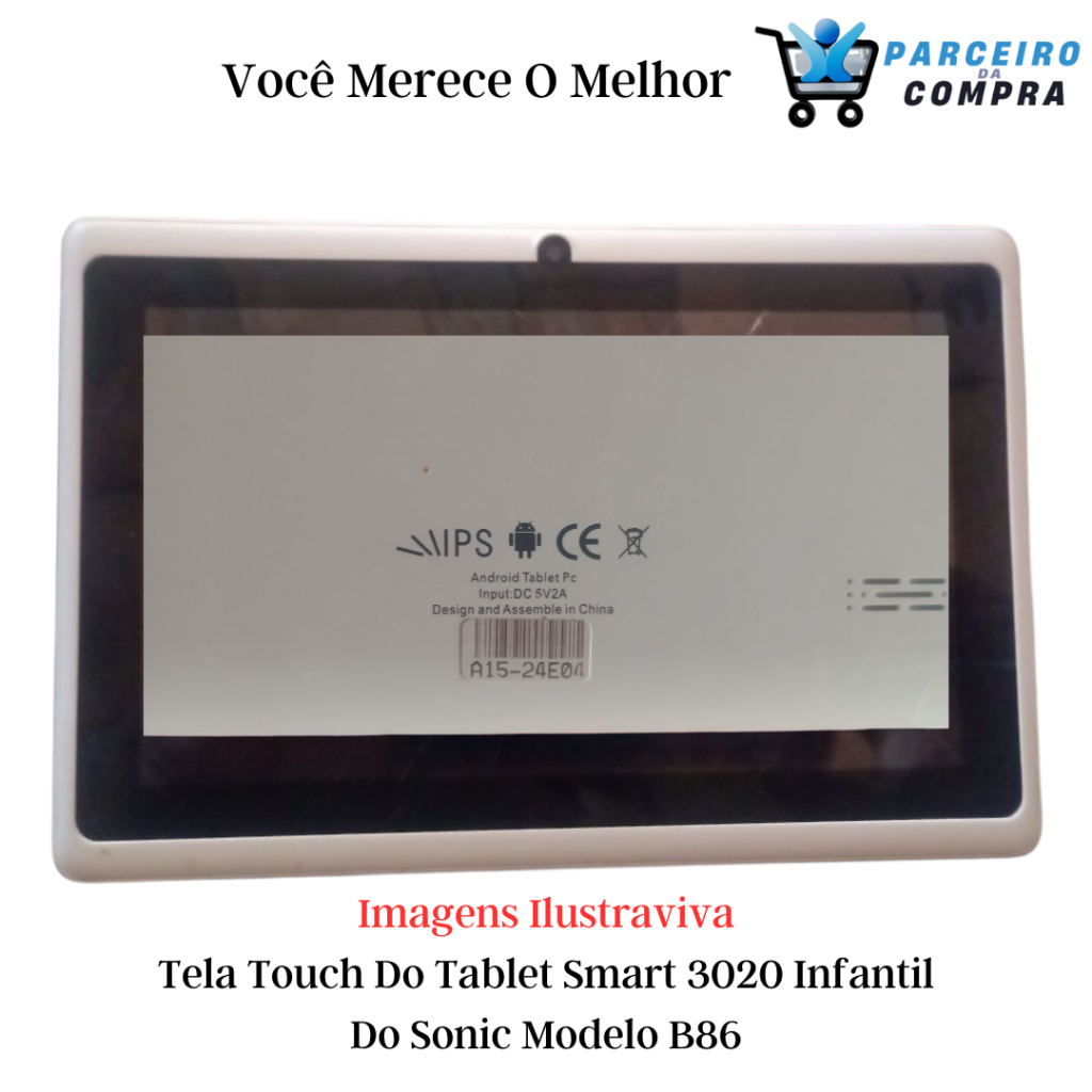 Tela Touch Compatível Para Tablet Smart 3020 Infantil Do Sonic Modelo B86 Imperdível em Oferta na Shopee