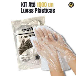 LUVA Plástica Descartável Até 1000 Unidades Inoven em Oferta na Shopee