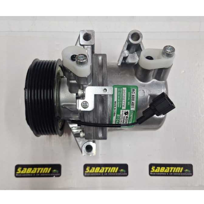 COMPRESSOR CALSONIC NISSAN MARCH / VERSA MOTOR 1.0 2015> / 12V POLIA 7pk 104mm OEM: 926001HC2A