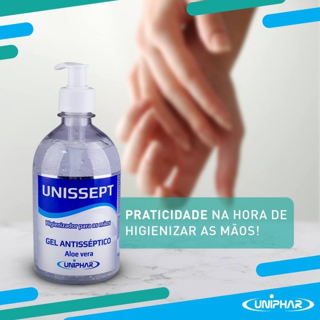 Unissept Álcool 70 Antisséptico em Gel 450g