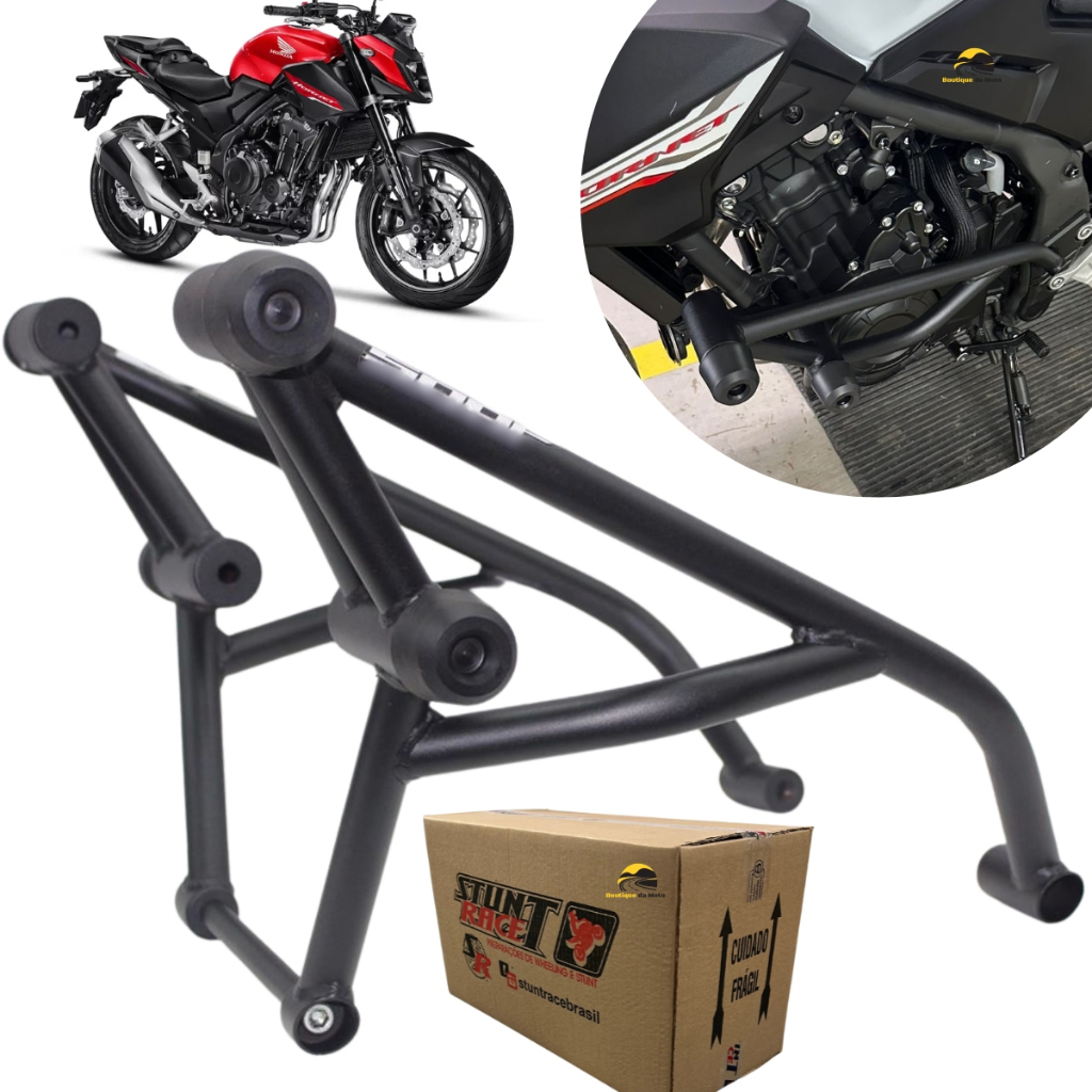 Protetor Stunt Race Cb 500 Hornet Slider Motor Carenagem Proteção Stunt Cage Cb-500 Hornet