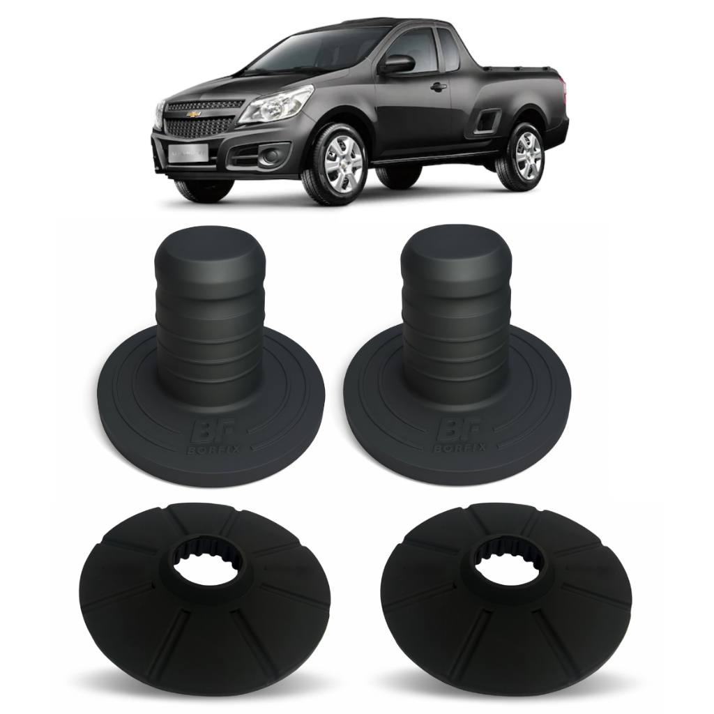 Kit Calço Mola e Batente Traseiro Chevrolet Montana