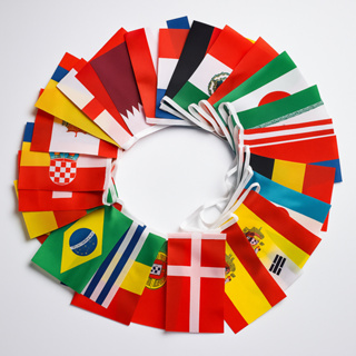 Varal De Missões C/ 10 m e 32 Bandeiras 14 x 21cm em Oferta na Shopee