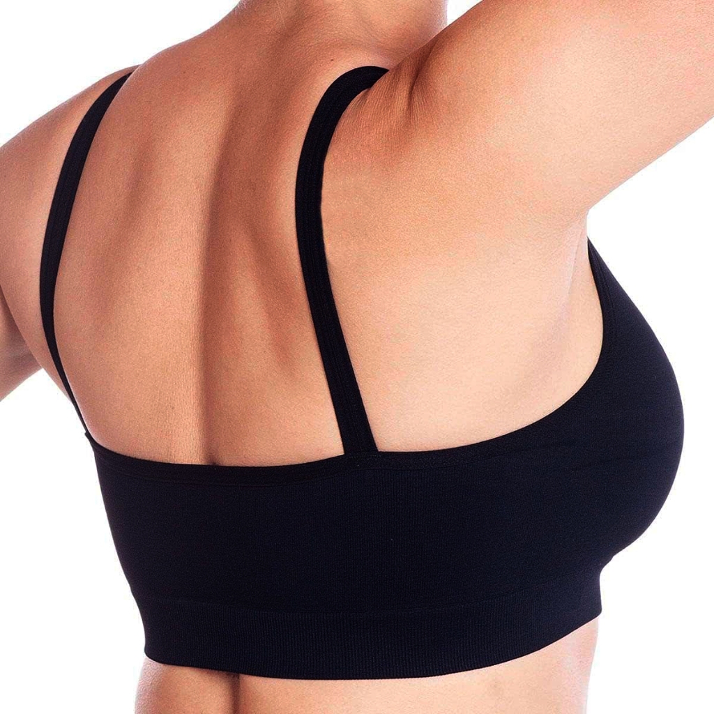 Top Fitness Feminino Lupo Top Power Poliamida Sem Costura Alta Sustentação Sem Bojo Academia Diário · foto 2