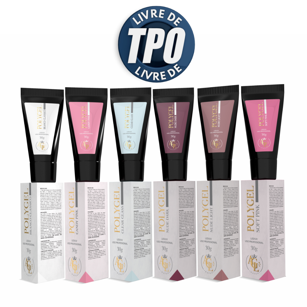 Polygel AGL Nails SEM TPO Cores Unhas Alongamento 30g Manicure em Oferta na Shopee