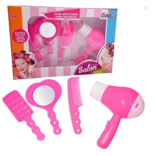 Kit Salão Beleza Secador E Acessórios