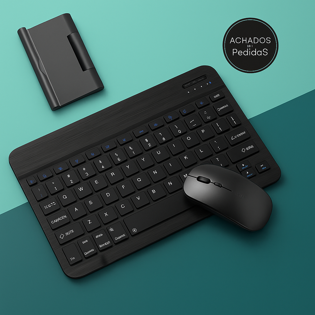 Mouse e Teclado Bluetooth 5.2 Pc Iphone Android
