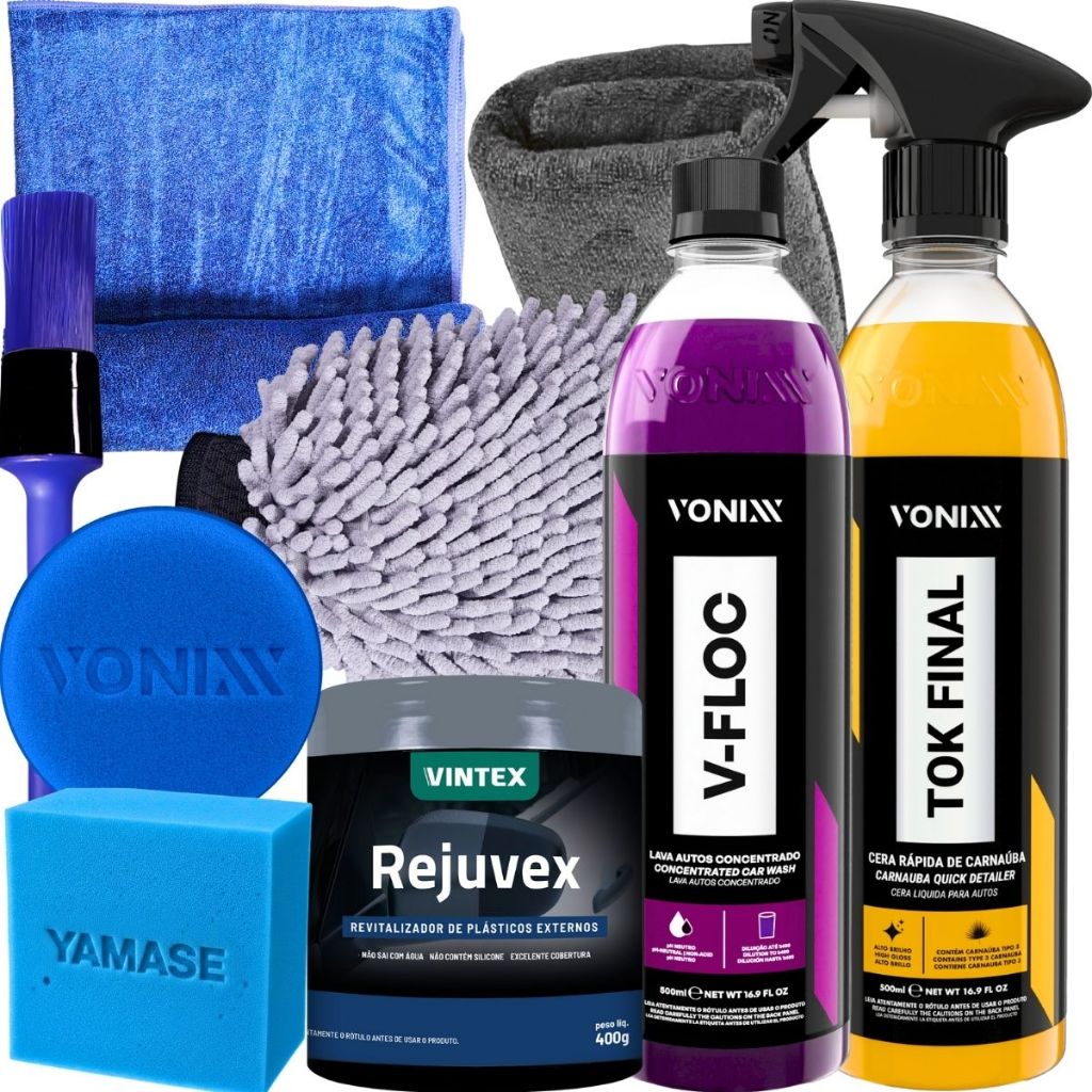 Kit Shampoo V Floc Cera Tok Final Vonixx Luva Pano em Oferta na Shopee