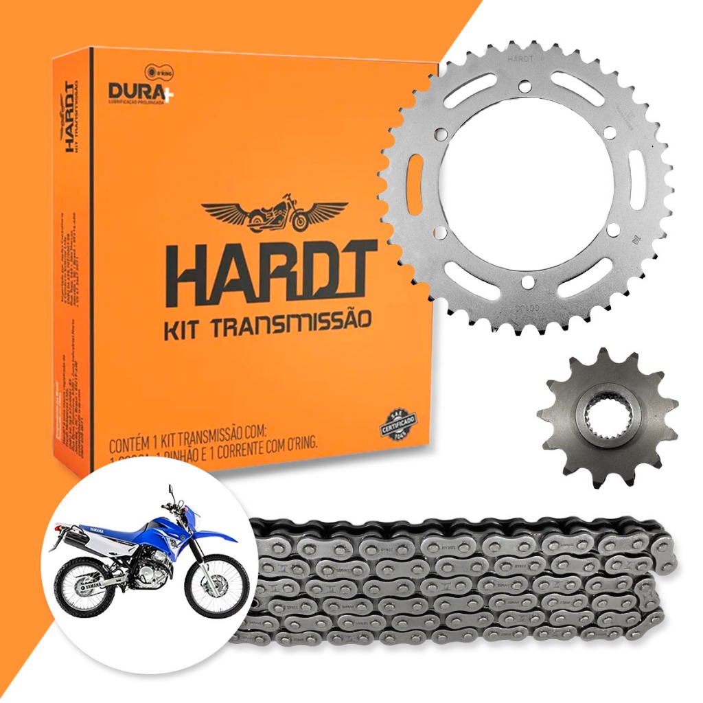 Kit Transmissão XTZ 250 Lander 2009 a 2018 e Ténéré 250 2010 a 18 40D 13D 106L 5