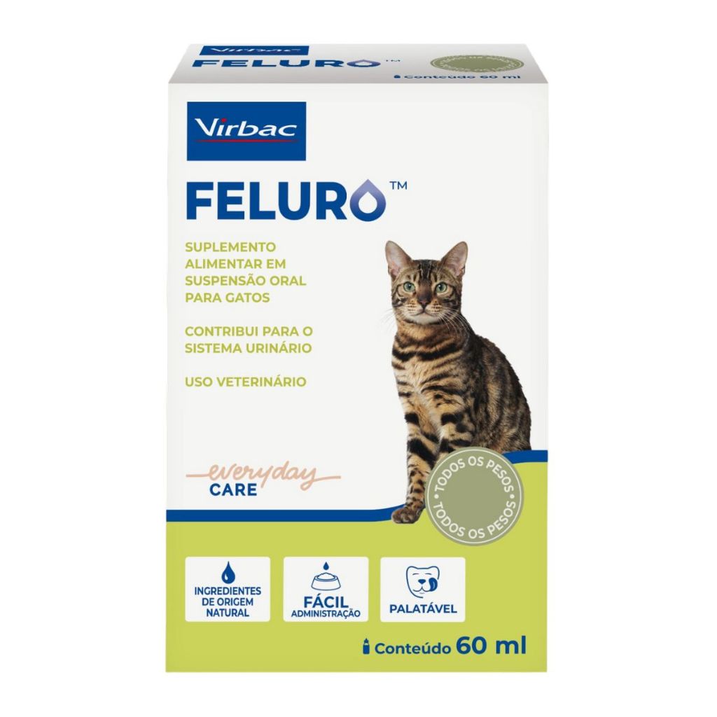 Feluro 60 mL Suplemento Alimentar e Sistema Urinário Gatos em Oferta na Shopee