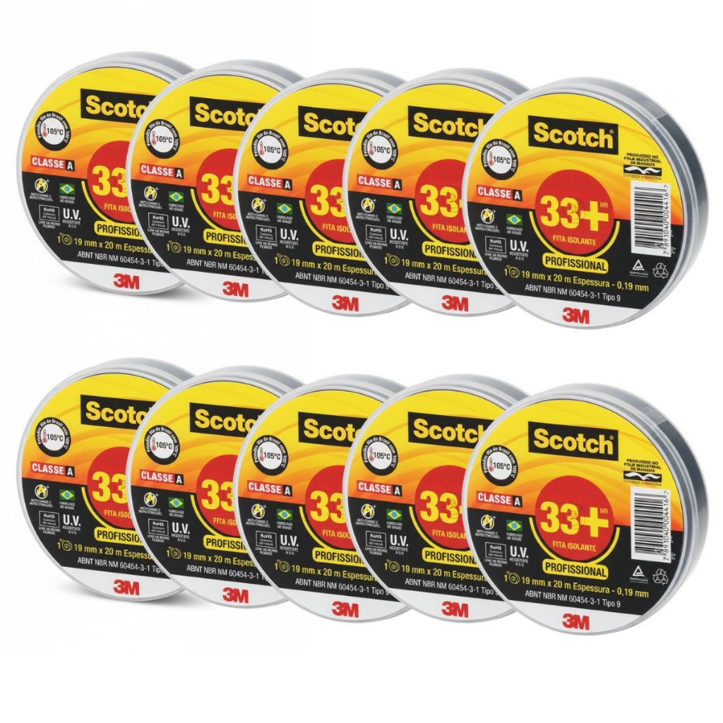 Fita Isolante 3m Scotch 33 20 Metros: Onde Comprar | BuscaProdutos