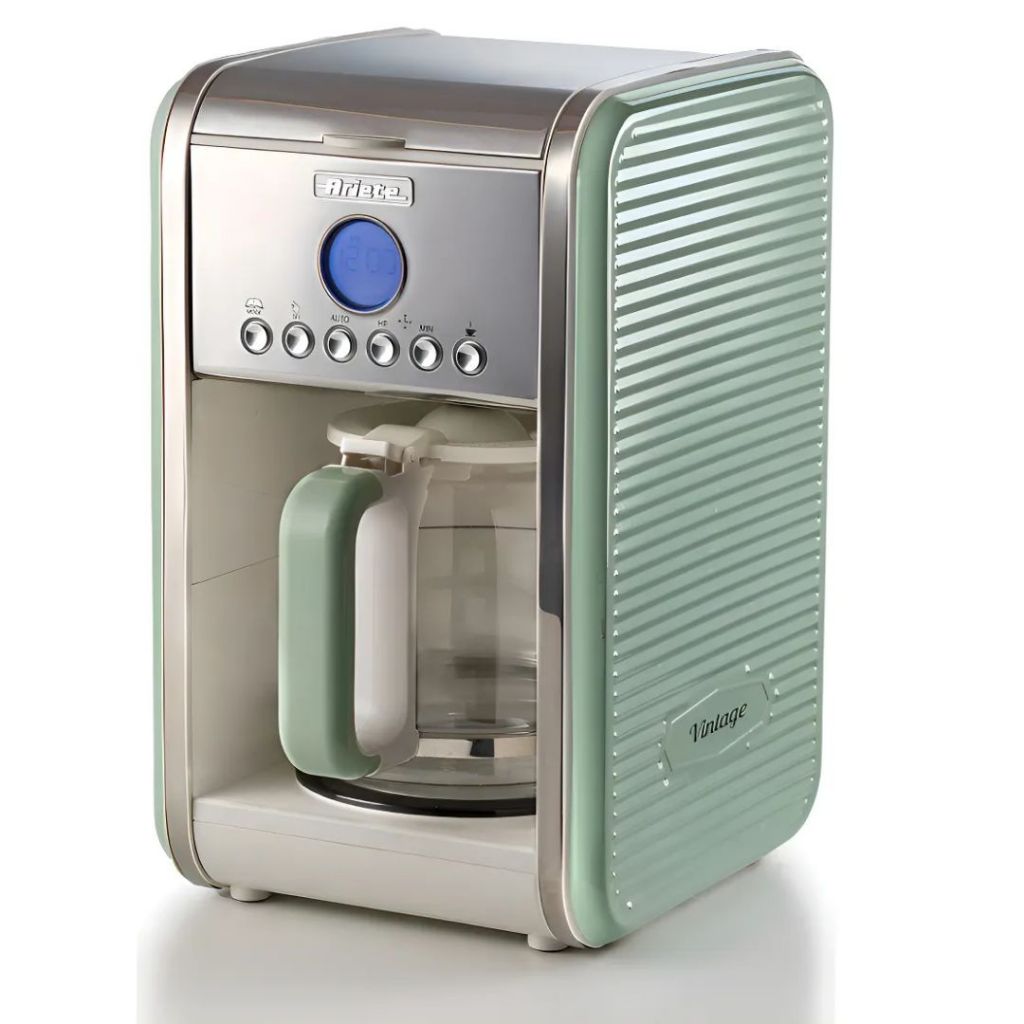 Cafeteira Ariete Vintage Verde Programável Com Filtro Verde  / 4 a 12 Xícaras