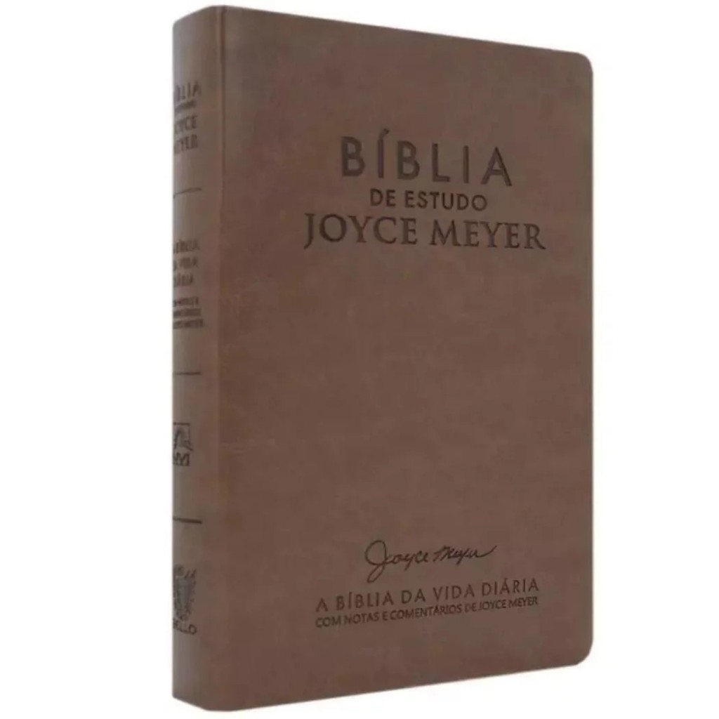 Bíblia De Estudo Joyce Meyer - NVI - Letra Média - Capa Marrom Claro