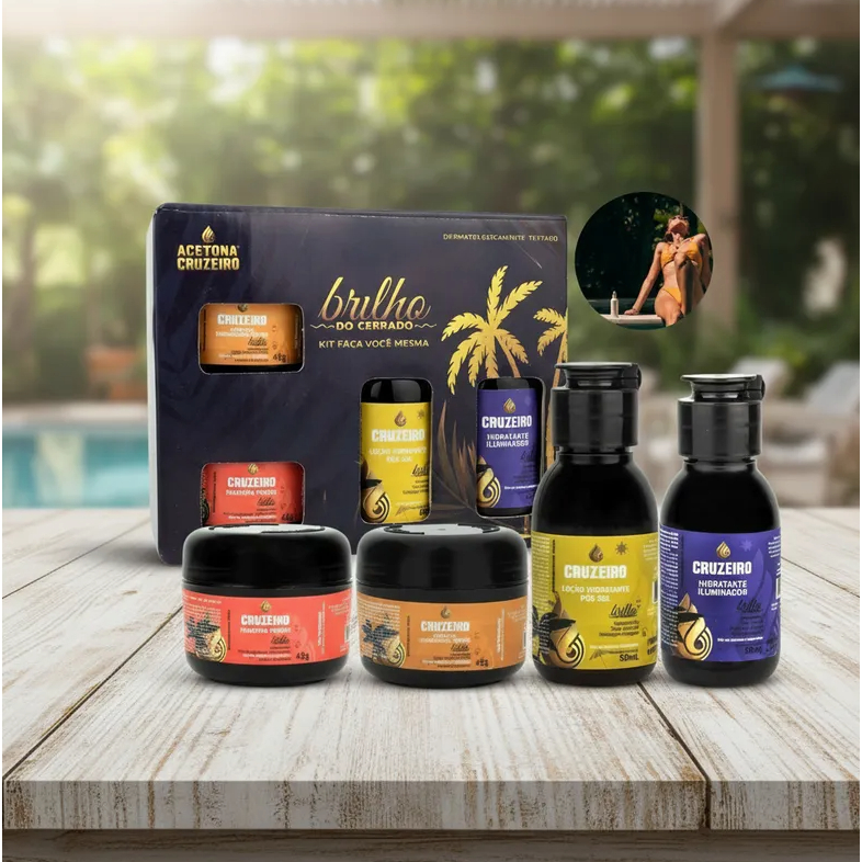 Kit Faça Você Mesma Parafina Hidratante Bronze Bronzeamento Marquinha Cruzeiro em Oferta na Shopee