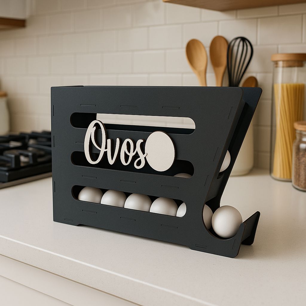 Porta Ovos Deslizante Organizador De 4 Camadas Automática Rolantes Premium em Oferta na Shopee