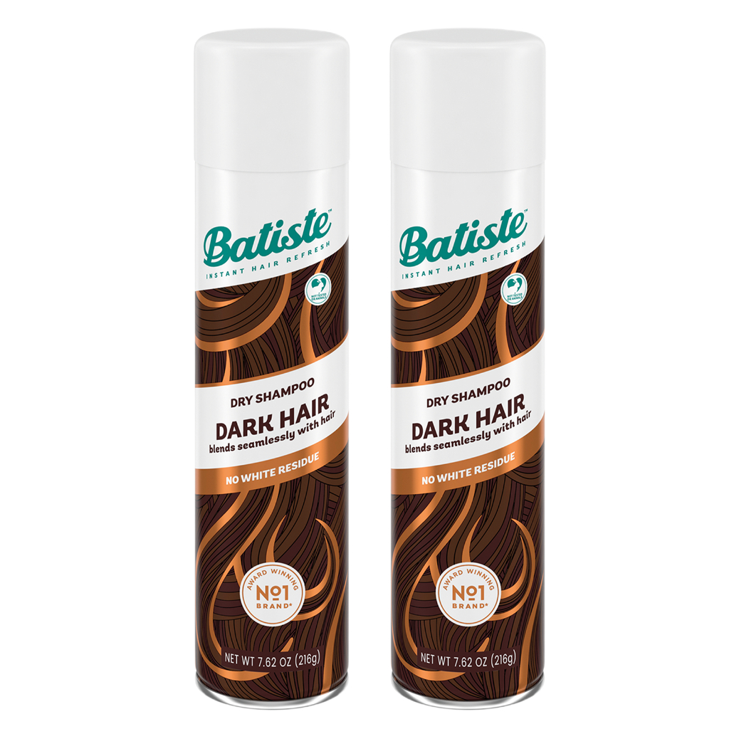 Kit 2 Shampoo a Seco Batiste Dark 200ml Para Cabelos Escuros