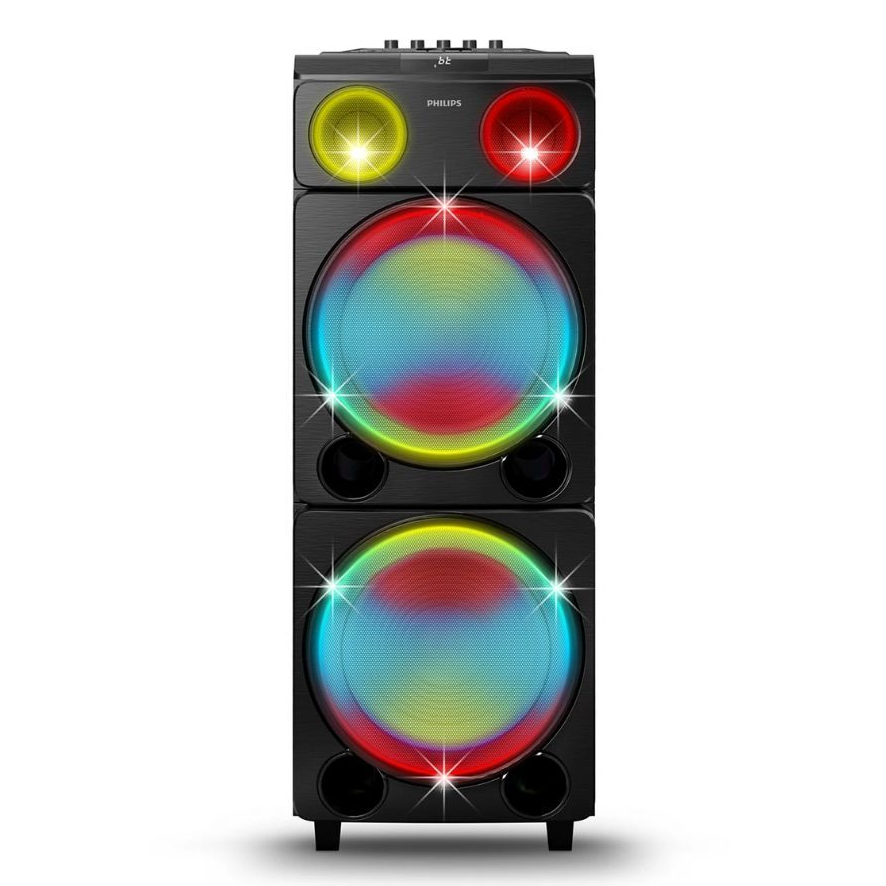 Caixa de Som Philips Party Speaker TAX5509 2400W Bluetooth Luzes LED em Oferta na Shopee