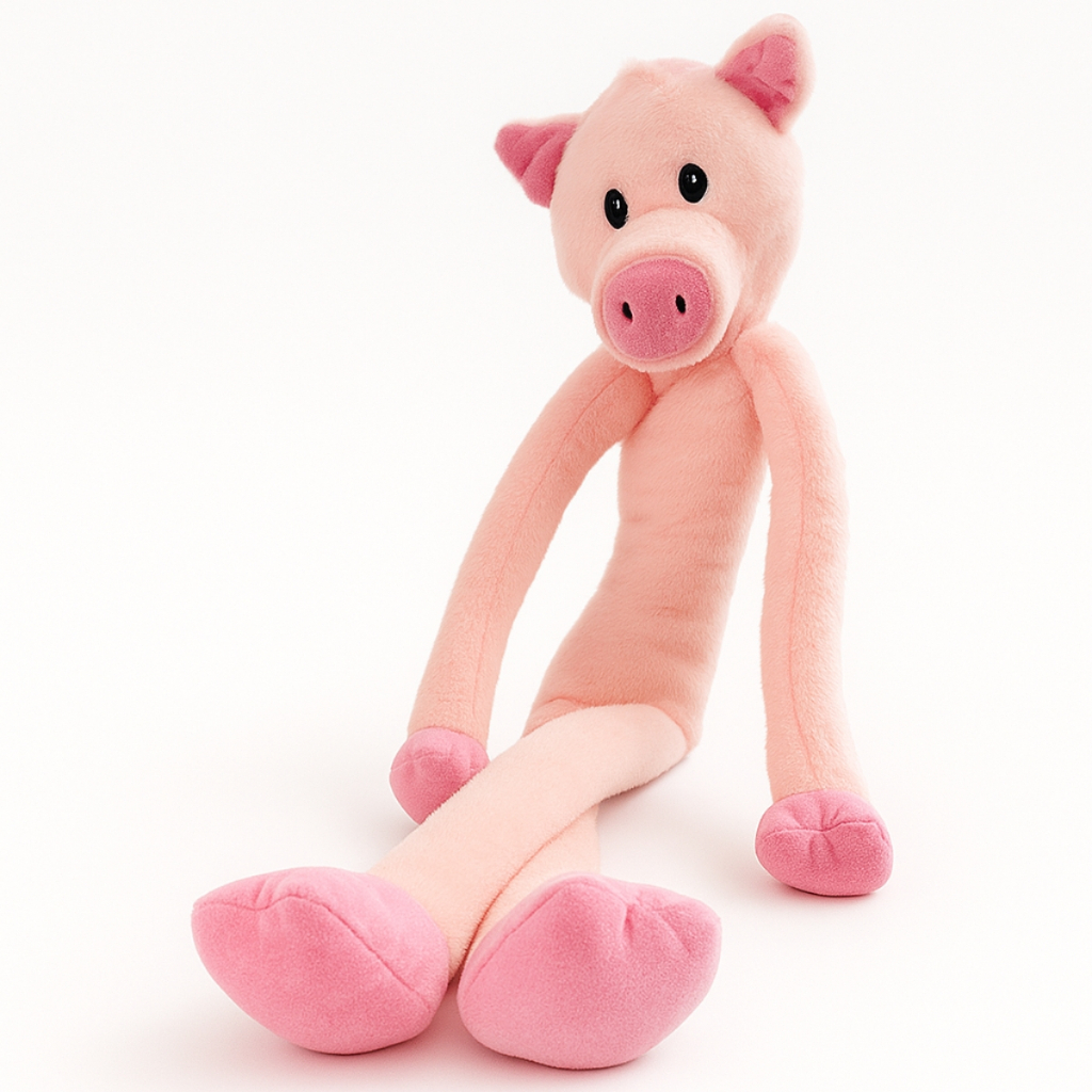 Mordedor De Pelúcia Porco Longleg Com Apito Brinquedo Macio Para Cães - Jambo Pet