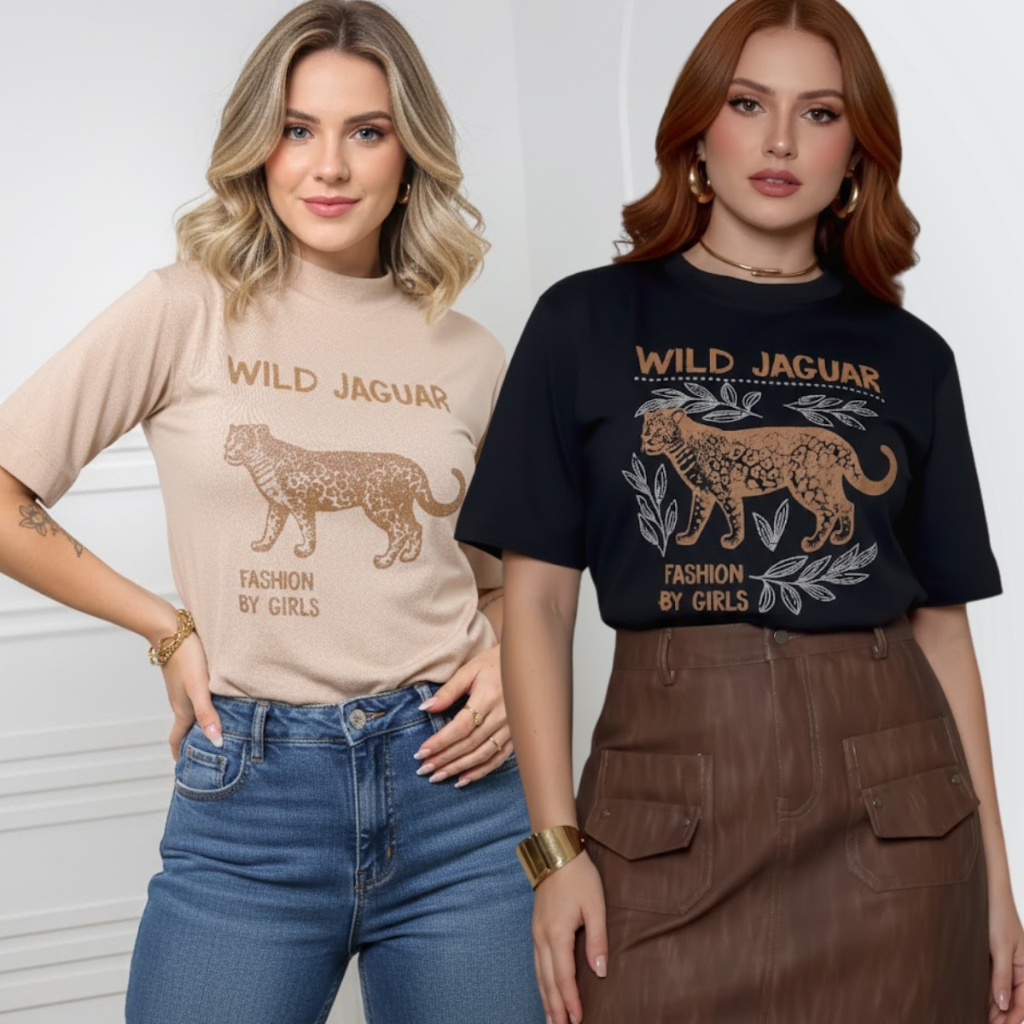 Kit 2 Peças Jaguar Gola Alta Algodão 100% em Oferta na Shopee