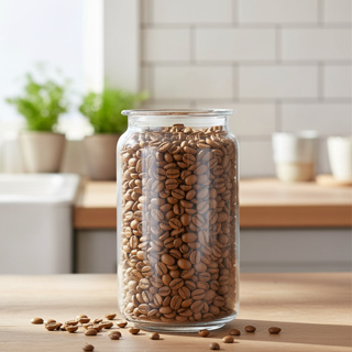 Pote de Vidro com Tampa Flat Redondo 1L Arcoroc - Ruvolo em Oferta na Shopee