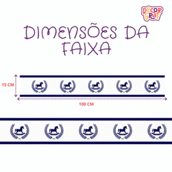 Faixa Adesiva de Parede Cavalinho Decoração Quarto Infantil Menino